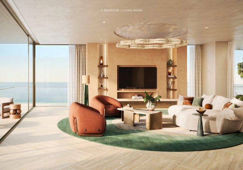Solaya, La Mer, Jumeirah — Four-bedroom living room