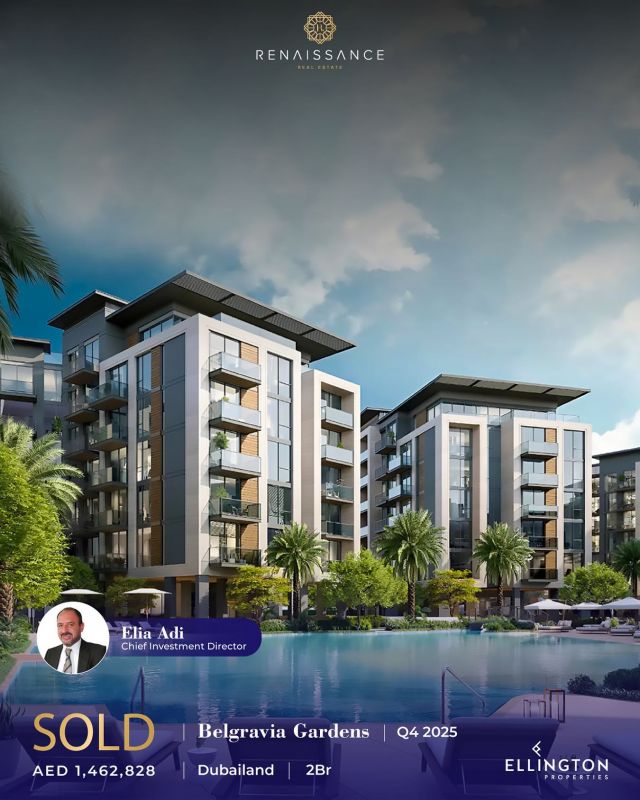 SOLD | Belgravia Gardens – Dubailand | 2 BR | AED 1.46M | USD 398K 

Congratulations Elia Adi on the successful sale of a 2-bedroom apartment at Belgravia Gardens, a signature development by Ellington in Dubailand.

Belgravia Gardens offers luxury and community living with pools, a lazy river, urban beach club, gym, sports courts, clubhouse, kids’ play areas, and landscaped BBQ spaces.

#DubaiRealEstate #BelgraviaGardens #Dubailand #Ellington #Sold #DubaiApartments #LuxuryLiving