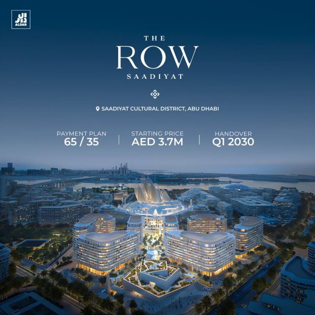 The Row Saadiyat

Boutique luxury residences by Aldar Properties in the prestigious Saadiyat Cultural District, offering an exclusive lifestyle. Featuring 1 to 3-bedroom apartments with front-row views of the upcoming Zayed National Museum ✨

Starting Price: AED 3.7M | Payment Plan: 65/35 💳

DM us to connect with our property experts

#TheRowSaadiyat #SaadiyatCulturalDistrict #AbuDhabiRealEstate #LuxuryLiving #DesignerHomes #InvestmentOpportunity