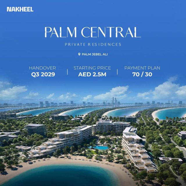 🌴Palm Central Private Residences in Palm Jebel Ali

Exclusive community by Nakheel featuring 212 contemporary homes across three low-rise buildings.
 
✨Starting from AED 2.5M | Flexible 70/30 payment plan
A prime opportunity for investors to secure luxury and exclusivity in Dubai.

#DubaiRealEstate #PalmCentral #PrivateResidences #PalmJebelAli #Nakheel #LuxuryLiving #Investment