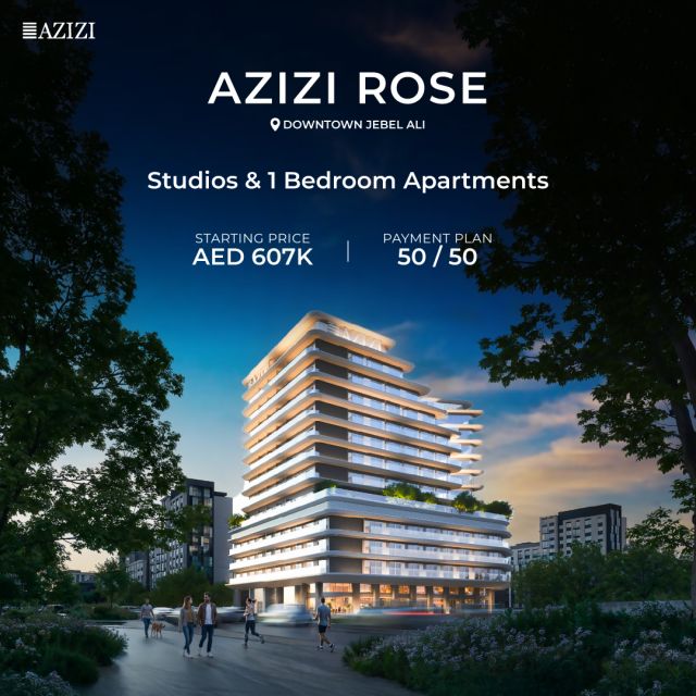 ✨ Modern Living at Azizi Rose

Studios & 1-Bedroom apartments starting from AED 607K with a 50/50 payment plan. Secure your smart investment in Downtown Jebel Ali today.

📩 DM us to connect with our property experts today!

#AziziRose #DubaiRealEstate #SmartInvestment #UrbanLiving #InvestInDubai