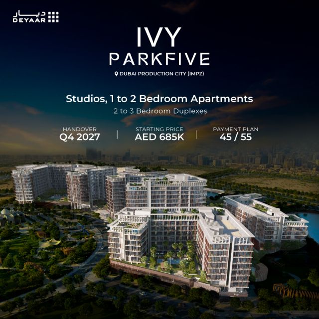Prime Investment Opportunity at Ivy, Park Five

Ivy at Park Five blends serene natural surroundings with modern architecture, offering a unique investment in Dubai Production City (IMPZ). Crisp geometric facades and spacious outdoor areas connect interior comfort with the outdoors, creating a timeless fusion of heritage and contemporary design.

💼 Studios, 1–2 BR Apartments | 2–3 BR Duplexes
💰 Starting AED 685K | Payment Plan 45/55
📅 Handover Q4 2027

DM us to secure your unit now!

#DubaiInvestments #LuxuryRealEstate #PropertyInvestment #IvyParkFive #DubaiProductionCity