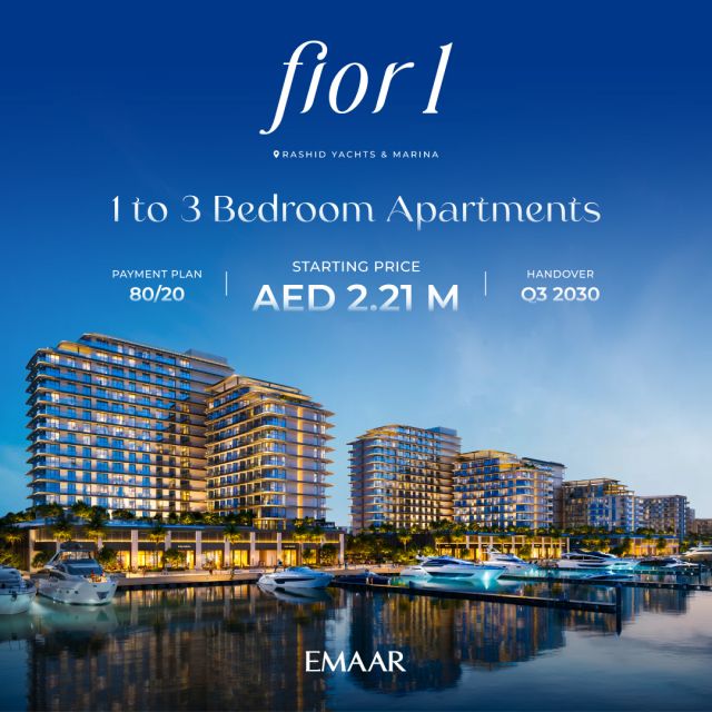 Dubai's waterfront market isn't slowing down — and Fior 1 by Emaar is proof 🌊

Rashid Yachts & Marina is one of the city's most exciting addresses right now, and here's why this project stands out:

🏙️ 1–3 bedroom residences from AED 2.21M
💳 Flexible 80/20 payment plan
🏗️ Handover Q3 2030

DM me for the full project breakdown. 

#DubaiRealEstate #EmaarProperties #Fior1 #RashidYachtsAndMarina #OffPlanDubai
