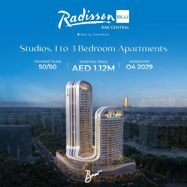 Radisson Blu Residences in RAK Central, Ras Al Khaimah ✨

Developed by BNW Developments, this refined address offers studios and 1 to 3-bedroom apartments, designed for modern, elevated living 🏙️

Set within a vibrant, master-planned community in the heart of RAK Central 🌿 offering connectivity, convenience, and a growing lifestyle destination 📍

💰 Starting from AED 1,120,000
💳 Flexible 50/50 payment plan
🔑 Handover: Q4 2029

#RasAlKhaimah #UAERealEstate #LuxuryLiving #PropertyInvestment #OffPlanUAE