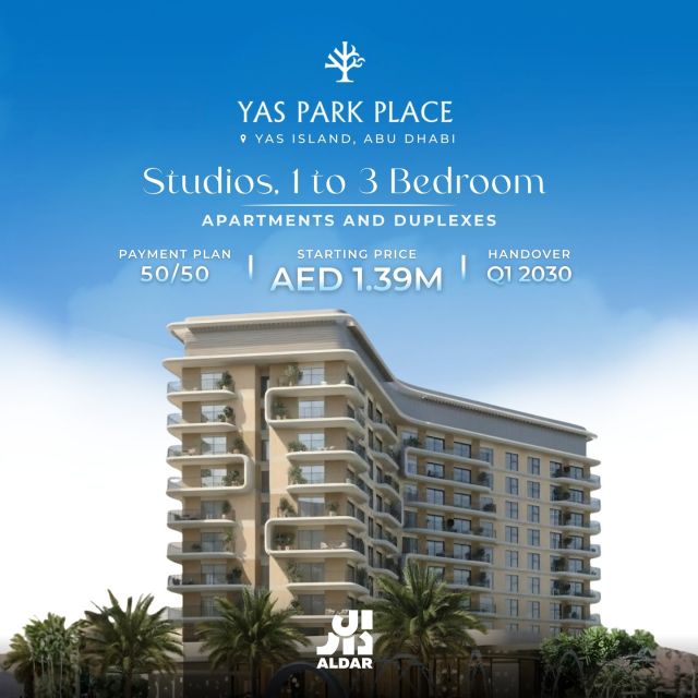 Parkside living has a new address🌳✨

Yas Park Place by ALDAR, where modern architecture meets the serenity of Yas Central Park. From infinity pools to sensory gardens, this is the future of Yas Island living.

🏠 Studios, 1 to 3BR Apartments & Duplexes
💰 Starting from AED 1.39M
🔑 Handover Q1 2030

#YasParkPlace #Aldar #YasIsland #AbuDhabiRealEstate #LuxuryLiving