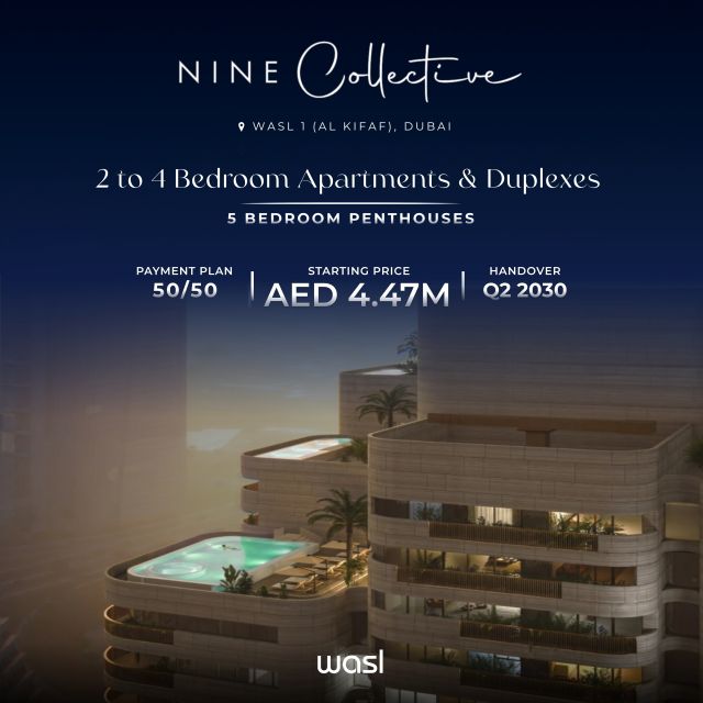 🏙️ Nine Collective: Luxury Redefined at Wasl 1

Experience a new standard of living in Wasl 1 (Al Kifaf), Dubai. Developed by Wasl, this exclusive tower features 215 premium residences overlooking Zabeel Park ✨ 

Units: 2–4BR Apartments & 5BR Penthouses
Starting Price: AED 4.47M
Payment Plan: 50/50
Handover: Q2 2030

#NineCollective #DubaiLuxury #Wasl1 #OffPlanDubai #RealEstateDubai